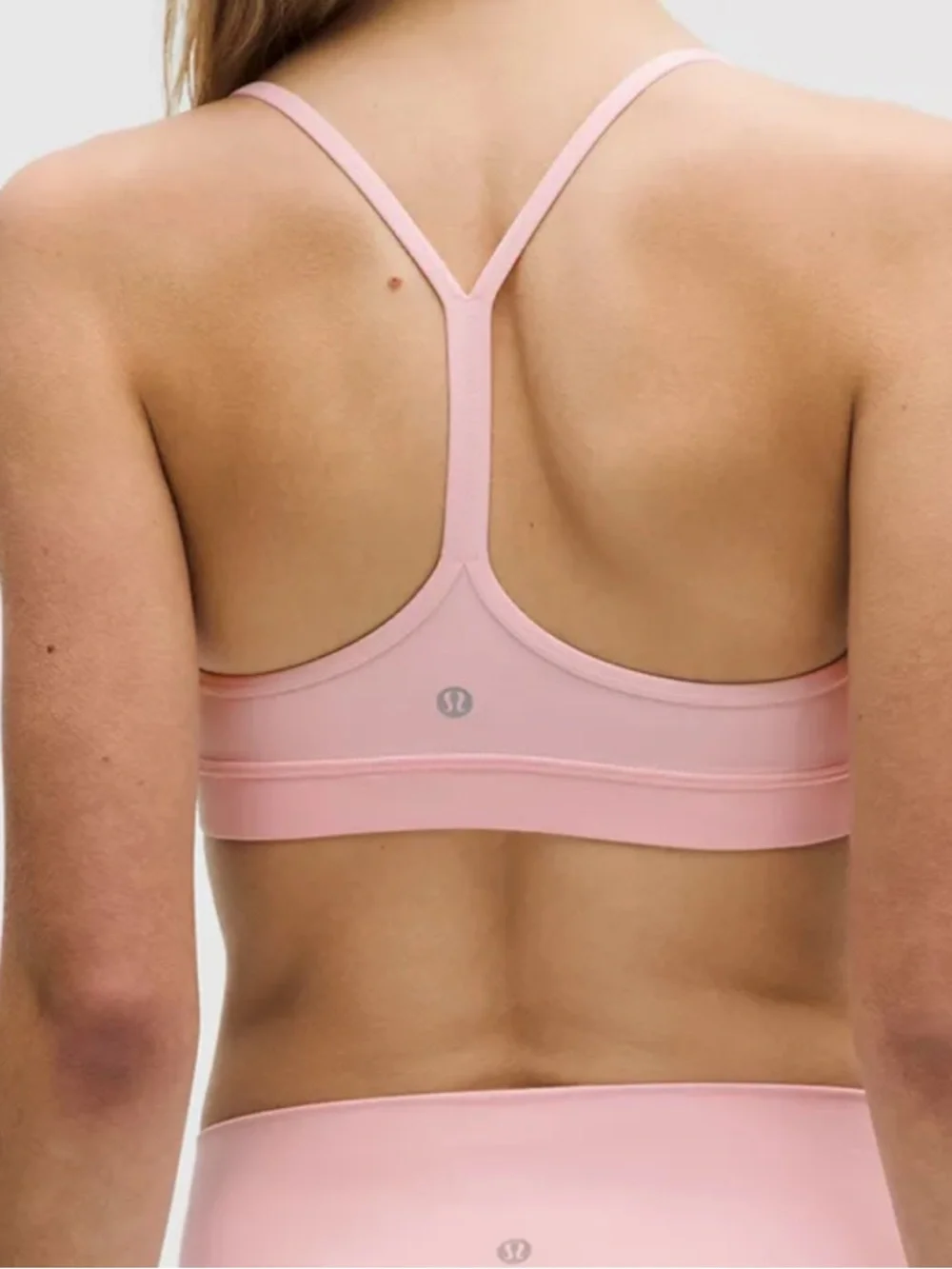 lululemon athletica Light Pink Strappy Sports Bra - Picture 2 of 8